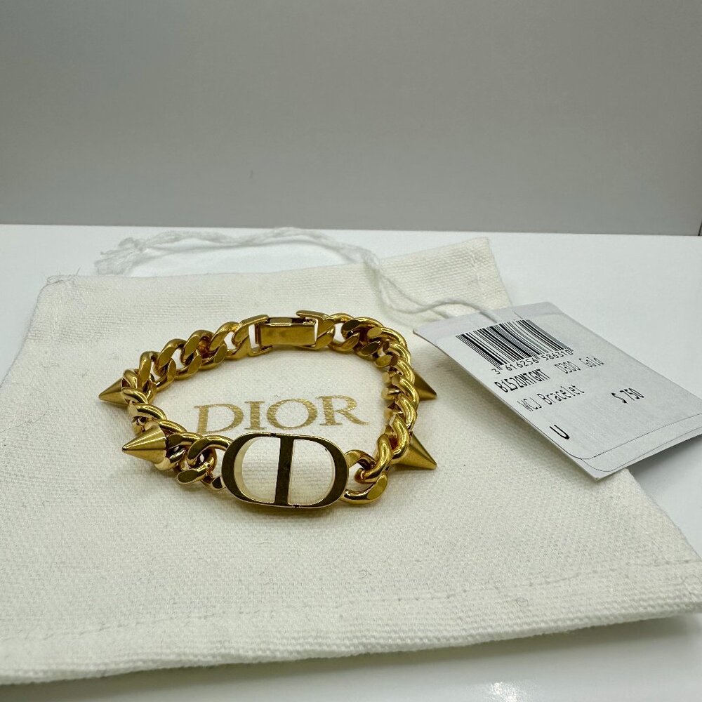 Christian Dior Danseuse Étoile Gold Plated Bracelet w/original Pouch